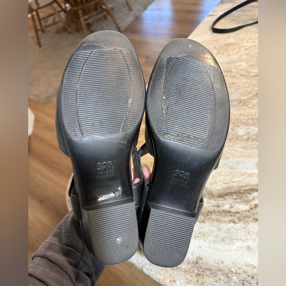 SAS Tripad Comfort Black Leather Sandals 8 M Adjustable Orthopedic Suntimer - Picture 7 of 8